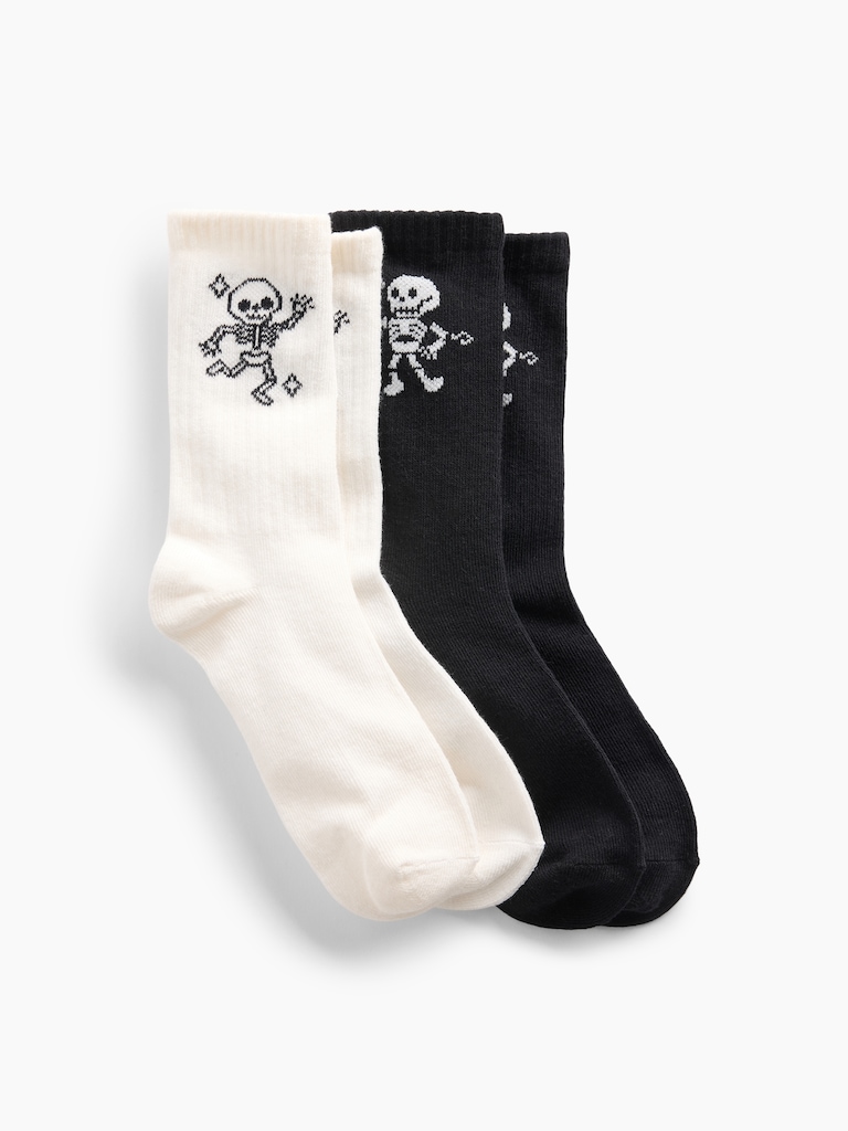 Kids Skeleton Crew Socks (2-Pack)