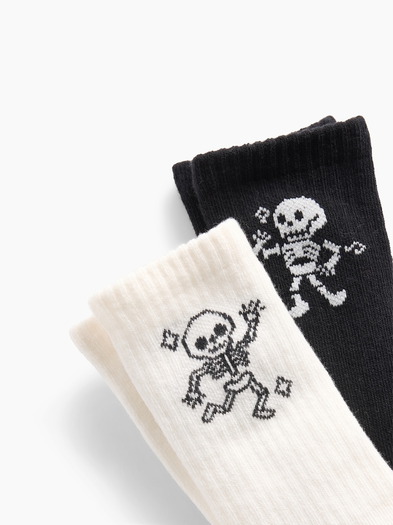 Kids Skeleton Crew Socks (2-Pack)