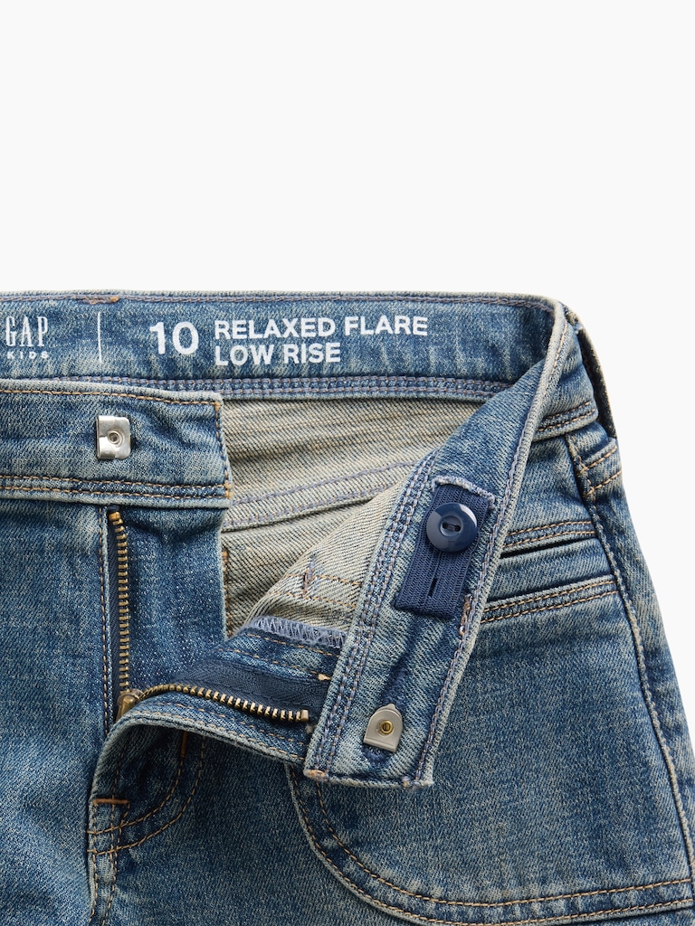 Kids Low Rise Relaxed Flare Jeans