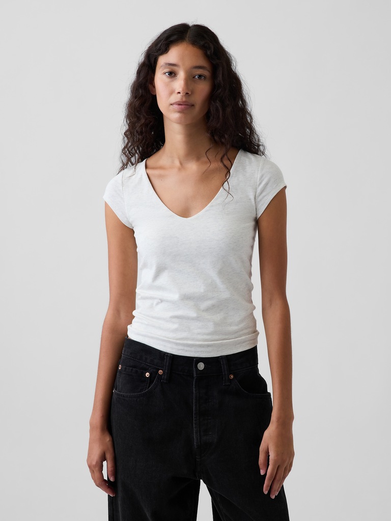 CloseKnit Jersey V-Neck T-Shirt