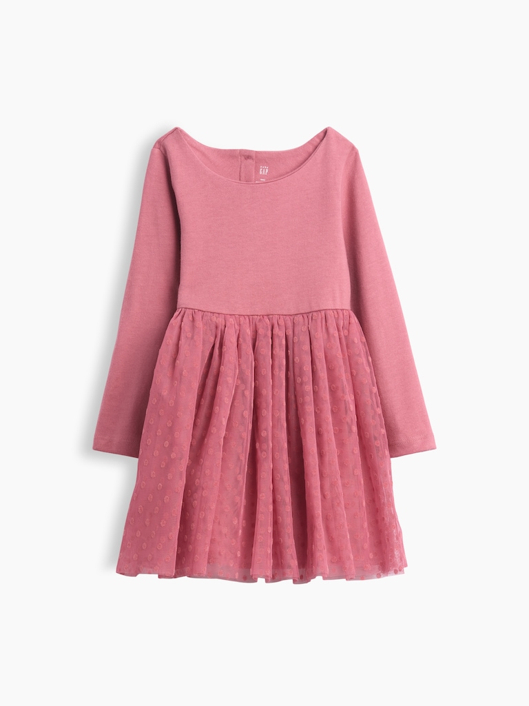 Baby & Toddler Mixed Media Tulle Dress