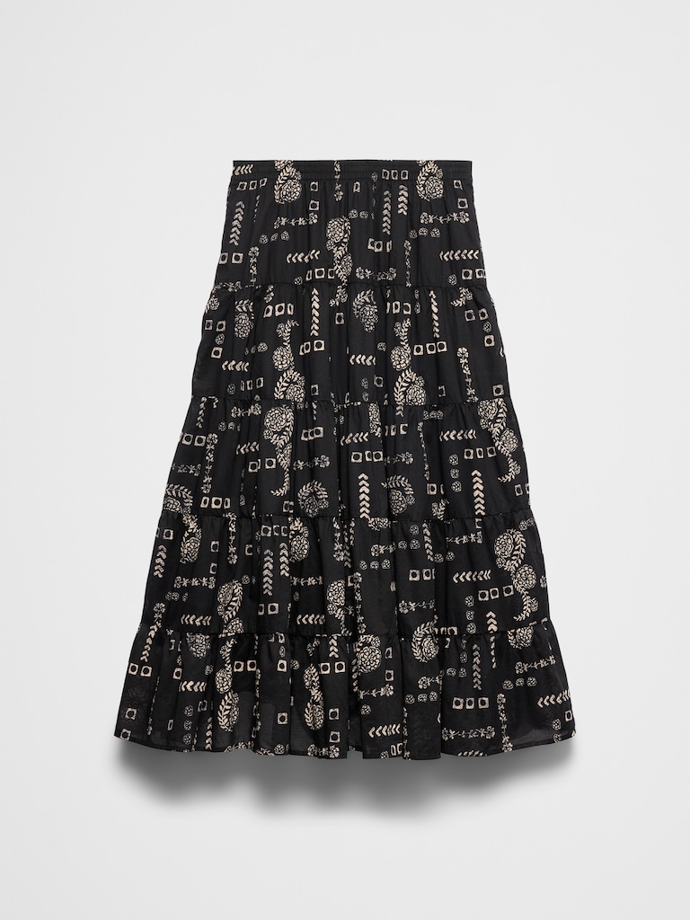 Tiered Maxi Skirt