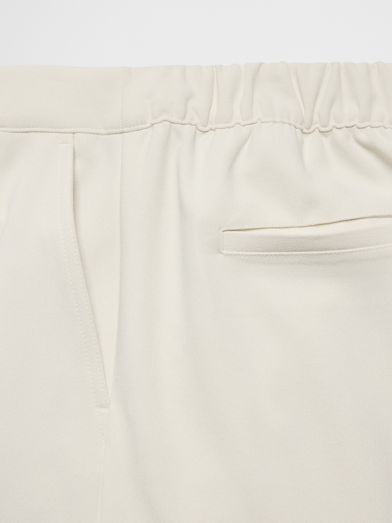 Wide-Leg High-Rise Crepe Pleated Trouser