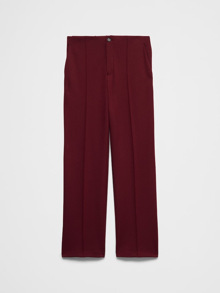 Straight High-Rise Ponte Pant