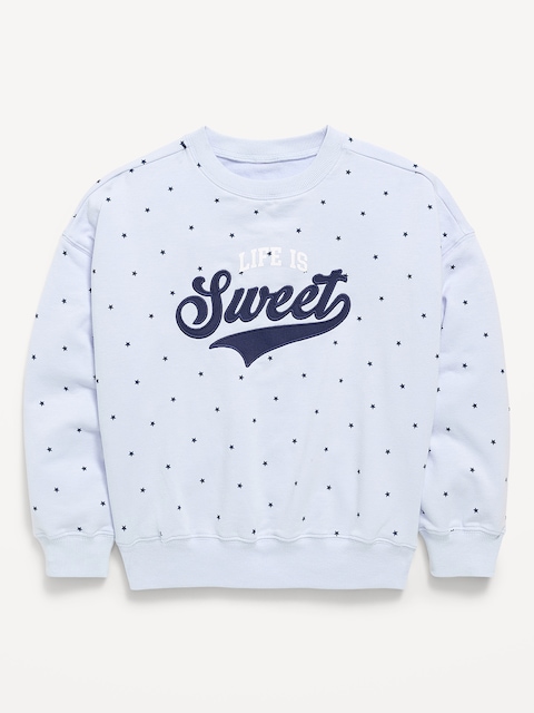 Favorite Fleece Oversized Tunic Sweatshirt for Girls