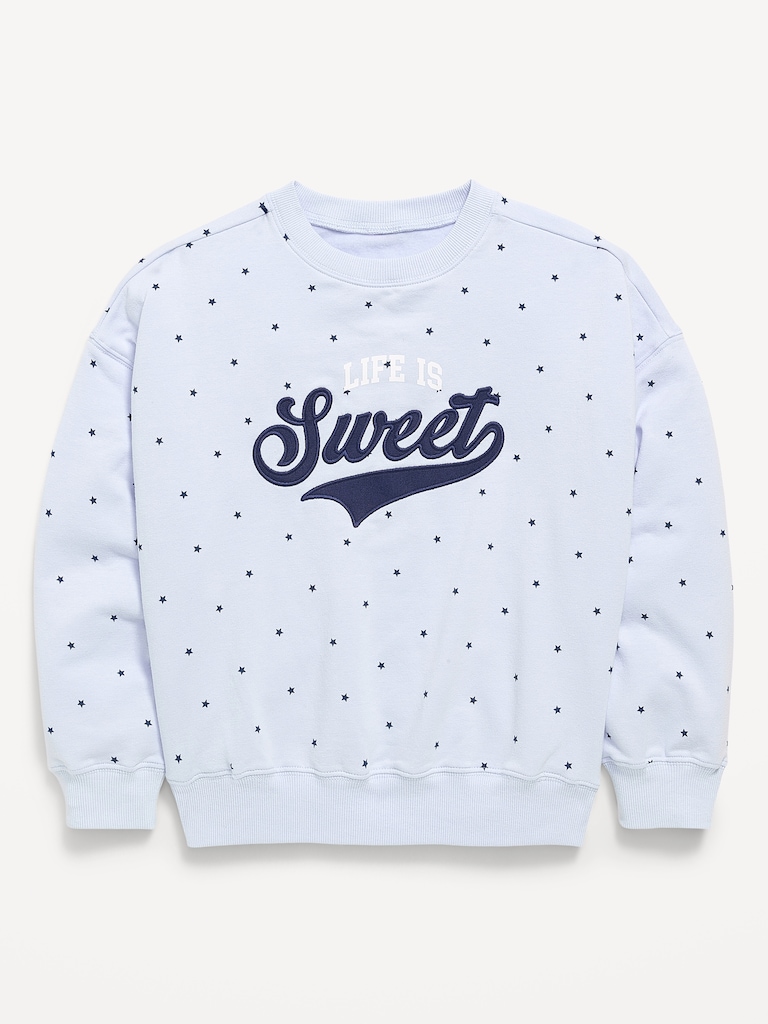 Favorite Fleece Oversized Tunic Sweatshirt for Girls