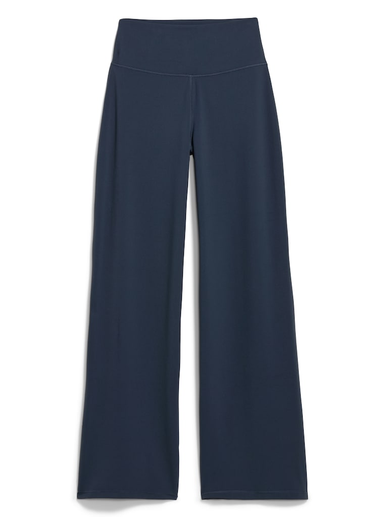 Pantalon StudioSmooth à jambe large à taille haute