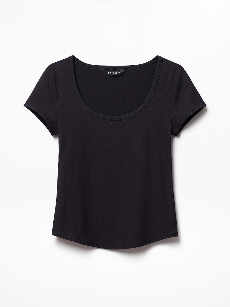 Signature Rib Scoop Tee