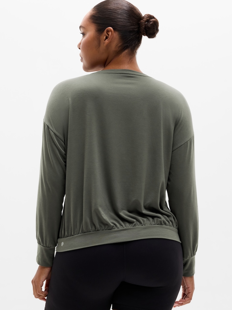 Move With Ease V-Neck Top