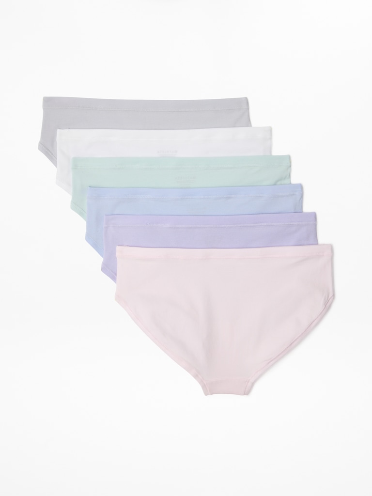 Athleta Girl Right Moves Cotton Bikini Underwear 6-Pack