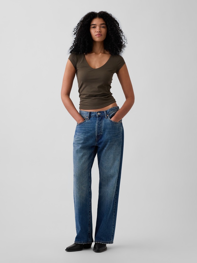 CloseKnit Jersey V-Neck T-Shirt