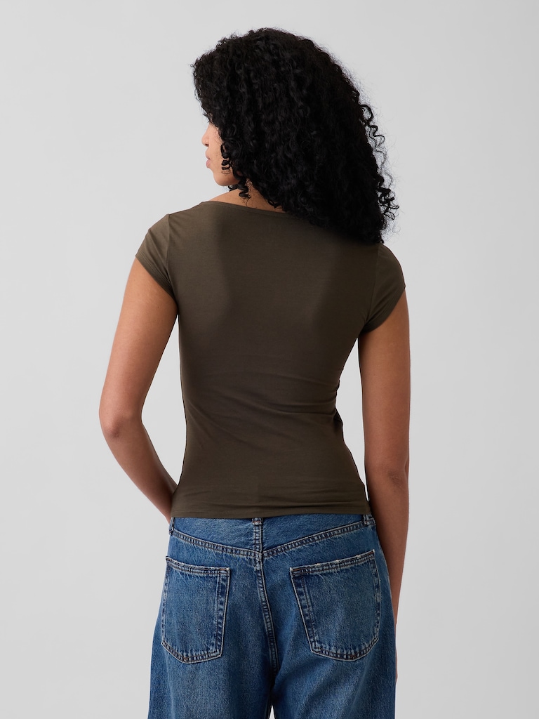 CloseKnit Jersey V-Neck T-Shirt