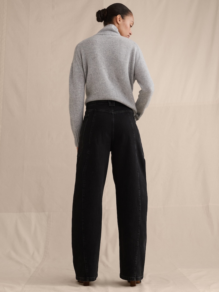 Ultra High-Rise Barrel Jean