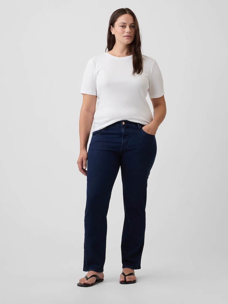Mid Rise '90s Slim Straight Jeans
