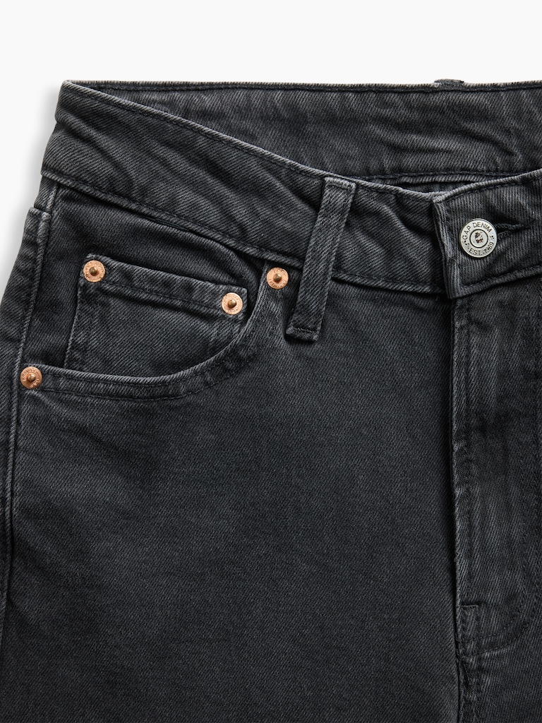 Curvy High Rise Stride Wide-Leg Jeans