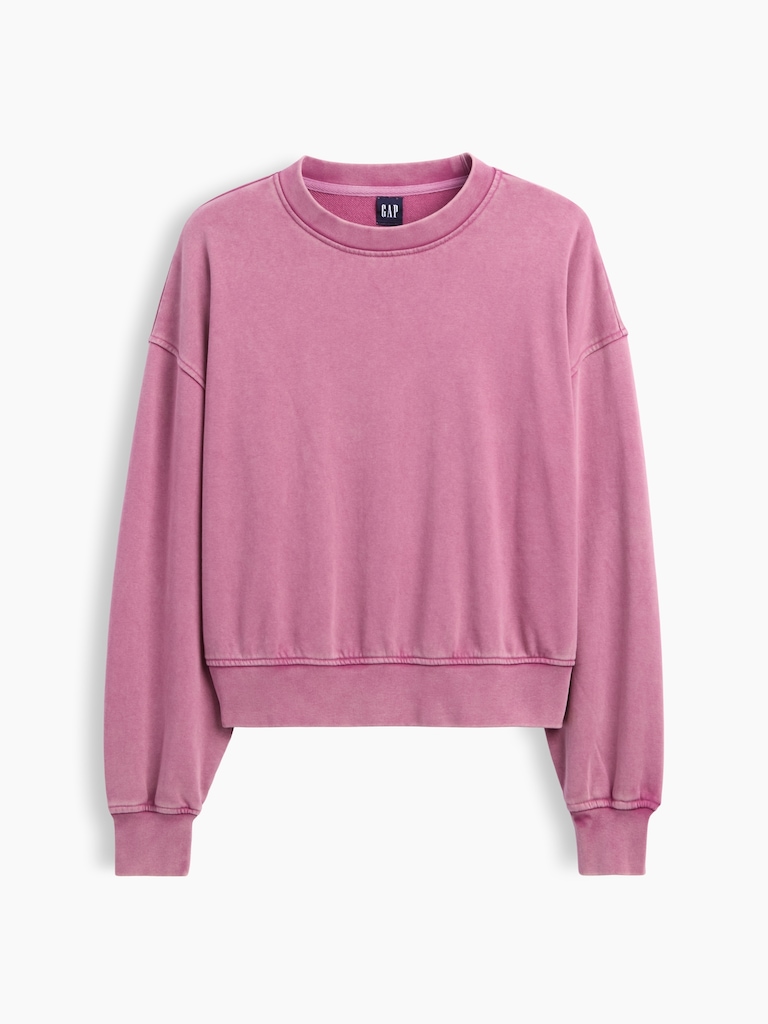 VintageSoft Terry Oversized Wedge Sweatshirt