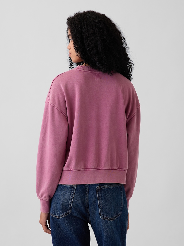 VintageSoft Terry Oversized Wedge Sweatshirt