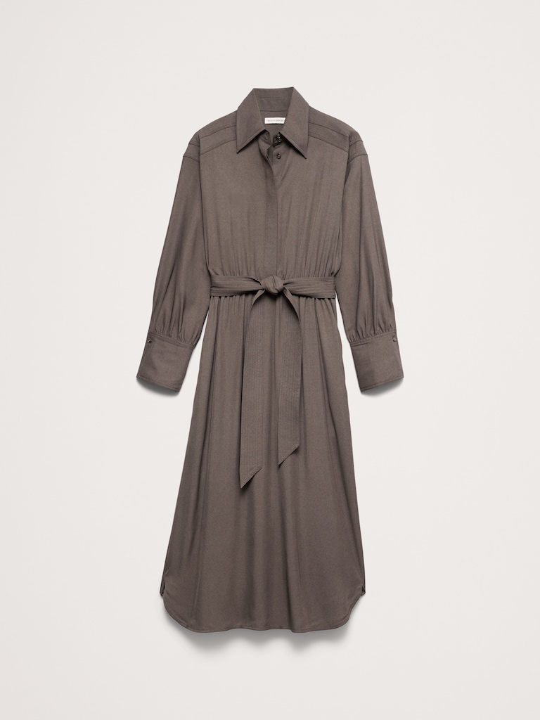 Viscose Maxi Shirt Dress