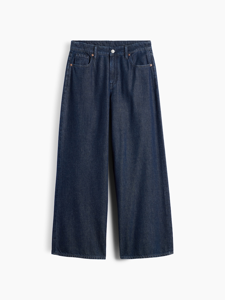 Curvy Mid Rise UltraSoft Baggy Jeans