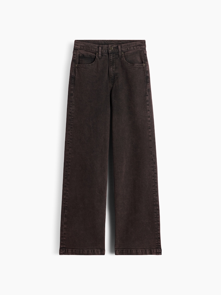 High Rise Stride Wide-Leg Jeans