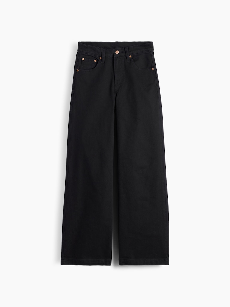 High Rise Stride Wide-Leg Jeans