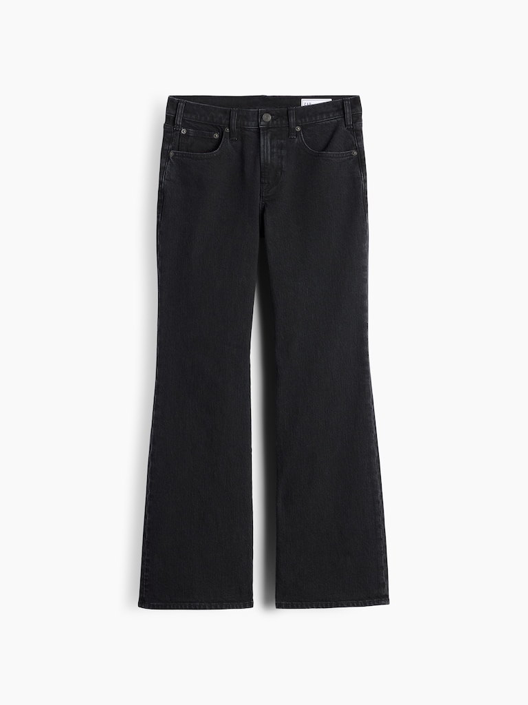 Mid Rise Relaxed Flare Jeans