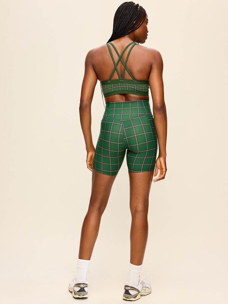 Extra-High Waisted PowerSoft Boundless Pocket Biker Shorts-- 6-inch inseam - No Front Seam