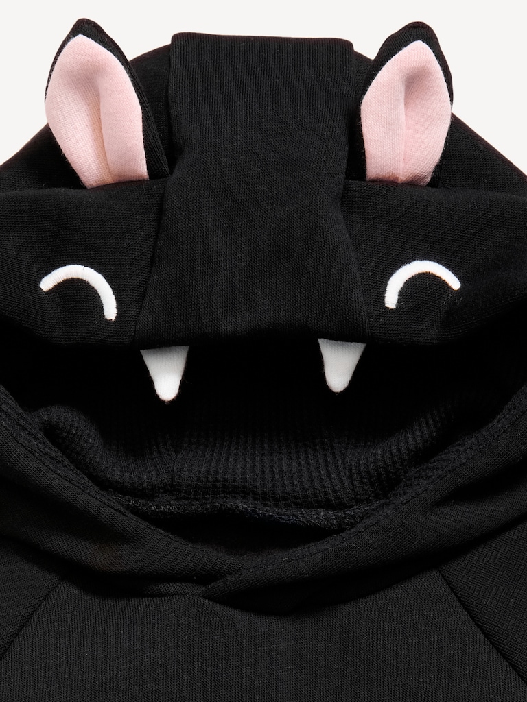 Hooded Critter Fleece One-Piece Romper for Baby