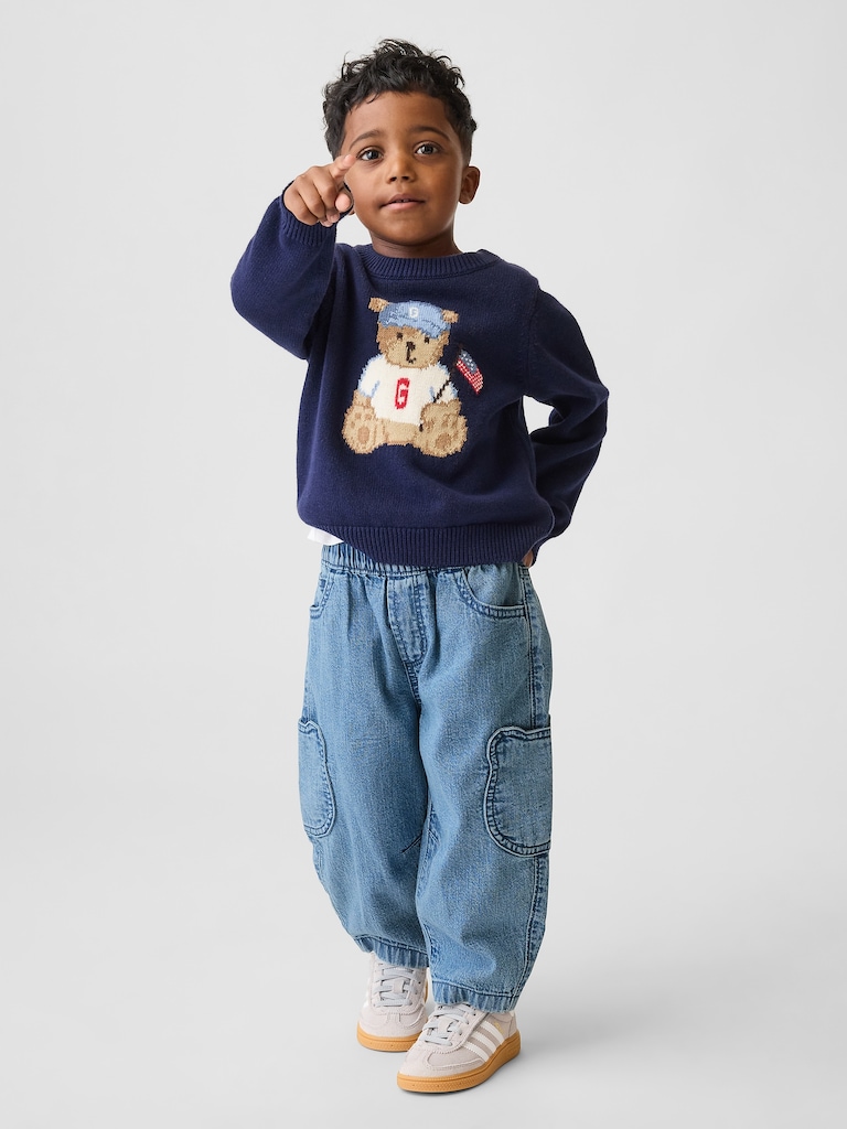 Baby & Toddler Brannan Bear Pocket Pull-On Barrel Jeans