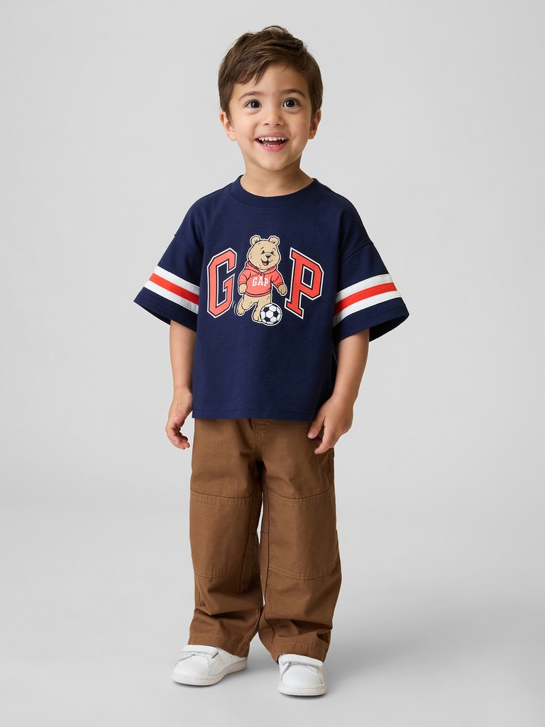 Toddler Pull-On Baggy Double-Knee Carpenter Pants
