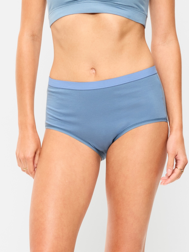 High-Waisted Everyday Brief Cotton Underwear