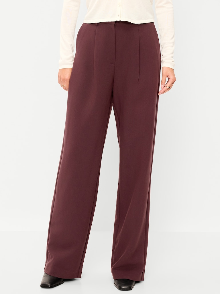 Extra High-Waisted Taylor Wide-Leg Trouser Pants