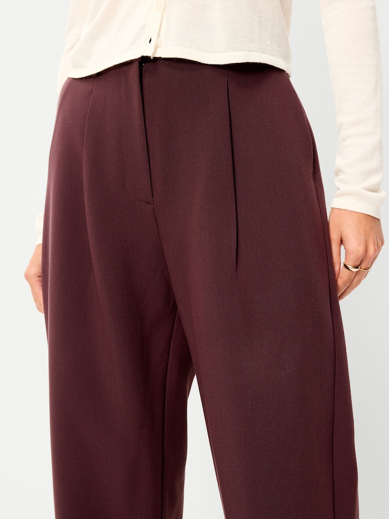 Extra High-Waisted Taylor Wide-Leg Trouser Pants