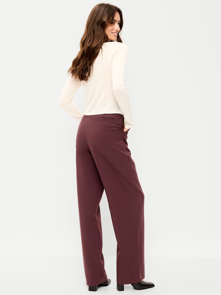 Extra High-Waisted Taylor Wide-Leg Trouser Pants