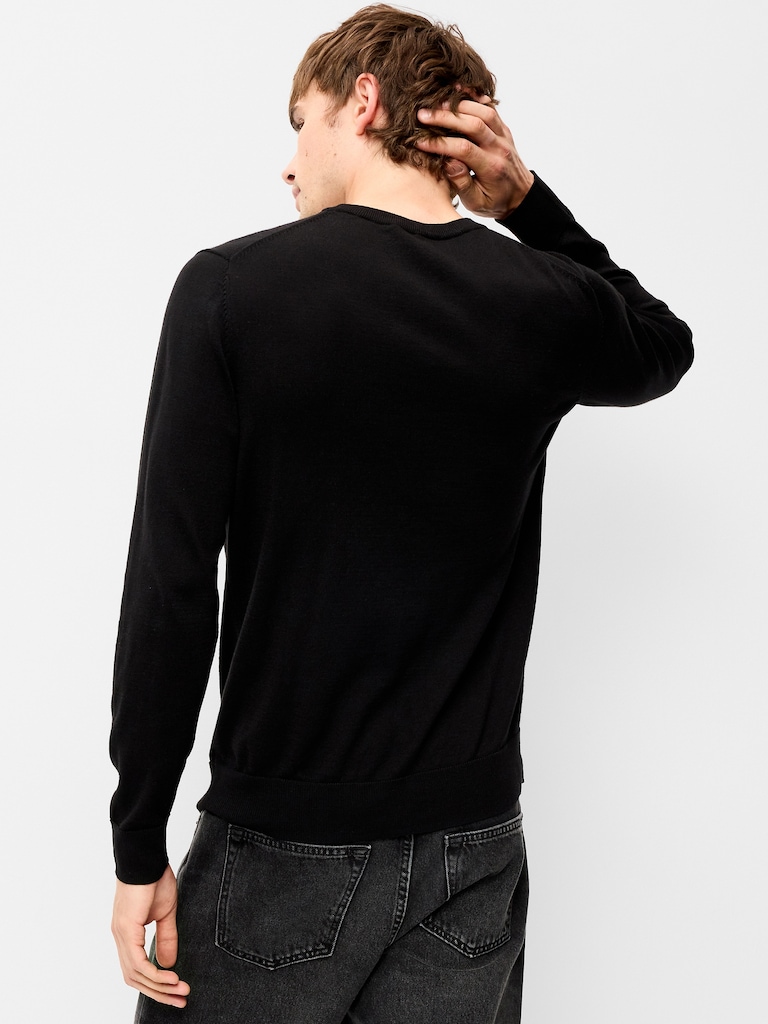Washed Crew-Neck Sweater