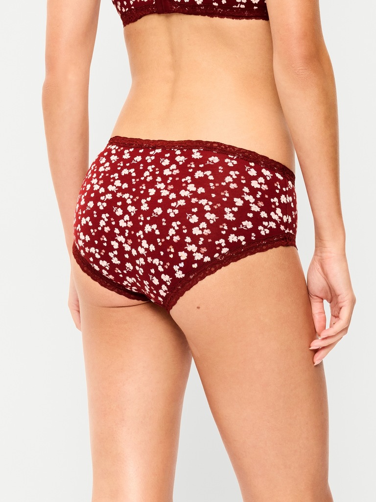 Lace-Trim Hipster Underwear
