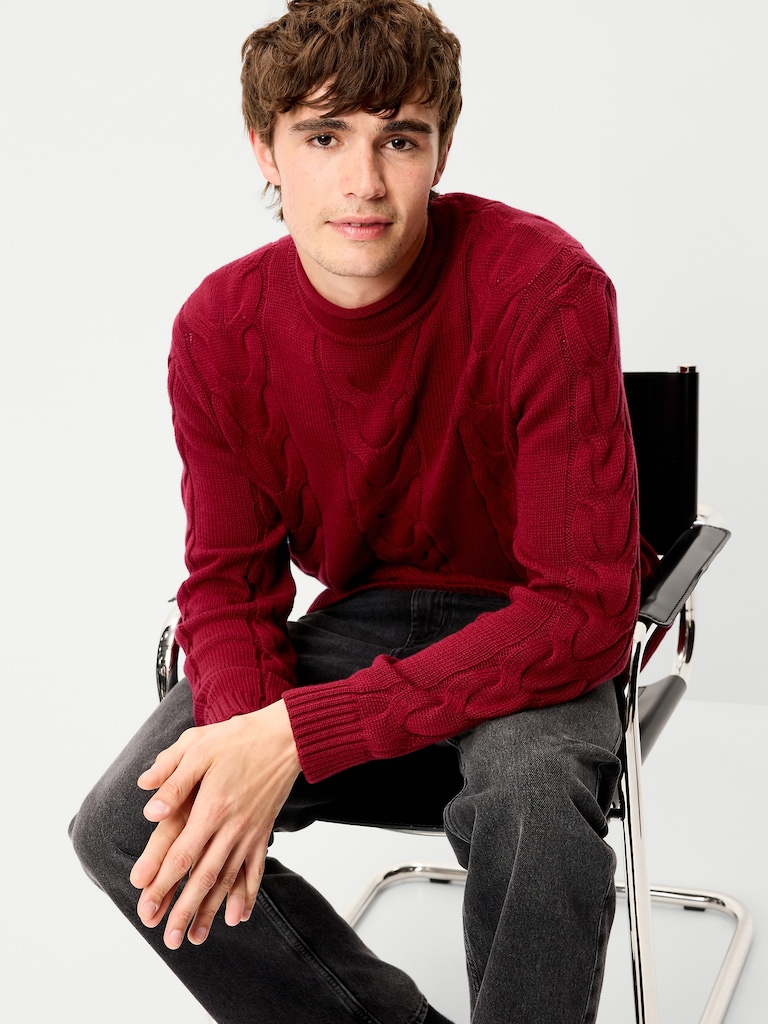 Loose Cable-Knit Sweater