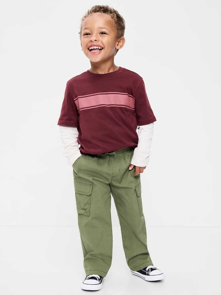 Baggy Cargo Ripstop Pants for Toddler Boys