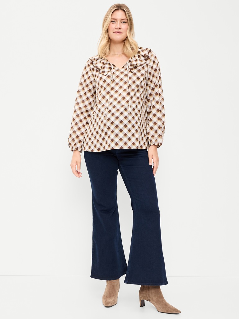 Maternity Full-Panel Flare Leg Jeans