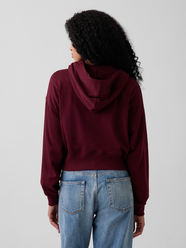 VintageSoft Terry Oversized Wedge Zip Hoodie