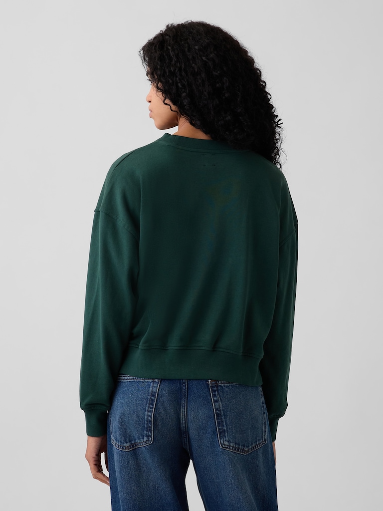 VintageSoft Terry Oversized Wedge Sweatshirt