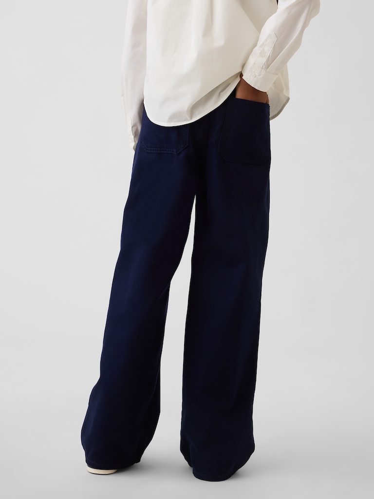 Kids Uniform Easy Wide-Leg Pants