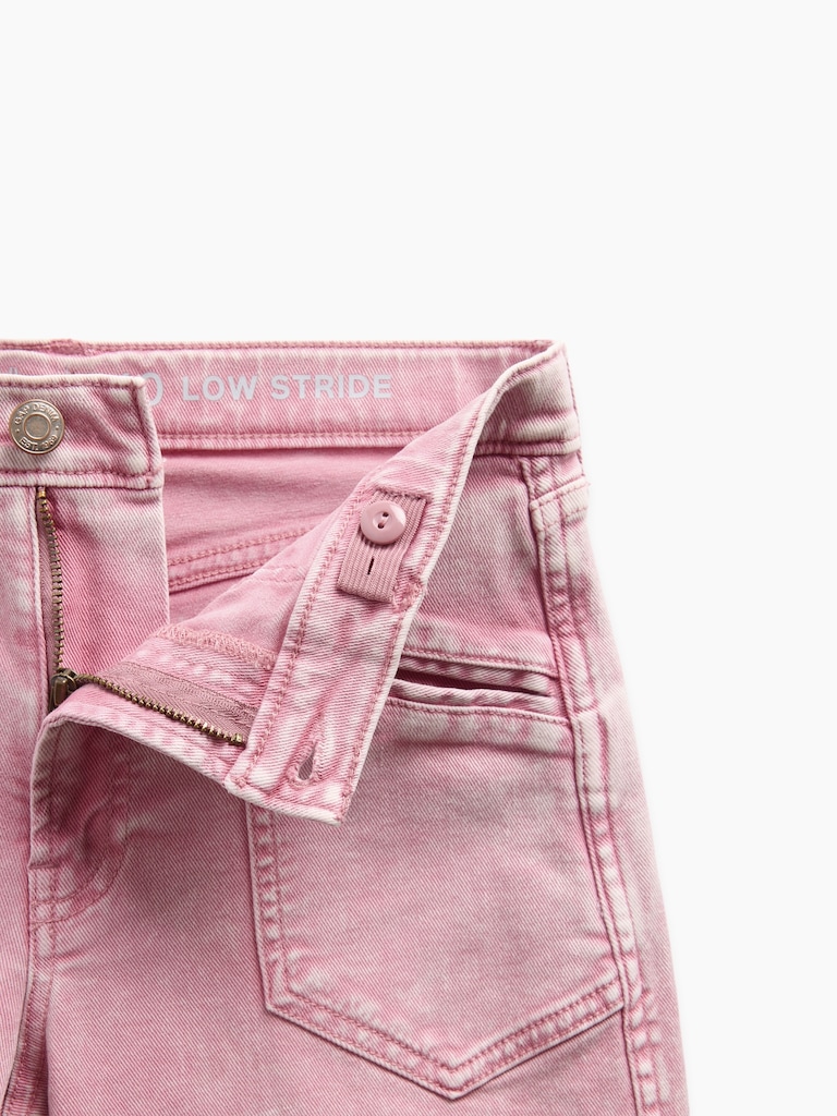Kids Low Rise Stride Wide-Leg Jeans