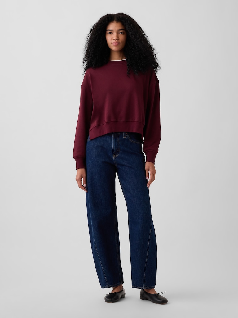 VintageSoft Terry Oversized Wedge Sweatshirt