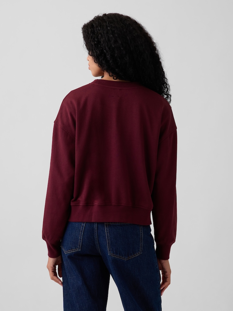 VintageSoft Terry Oversized Wedge Sweatshirt