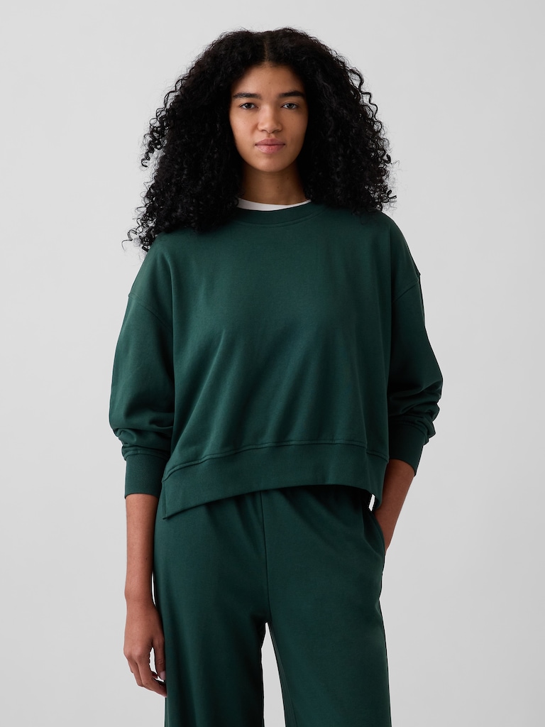 VintageSoft Terry Oversized Wedge Sweatshirt