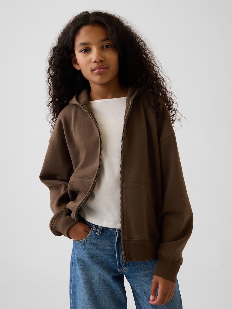 Kids VintageSoft Relaxed Zip Hoodie