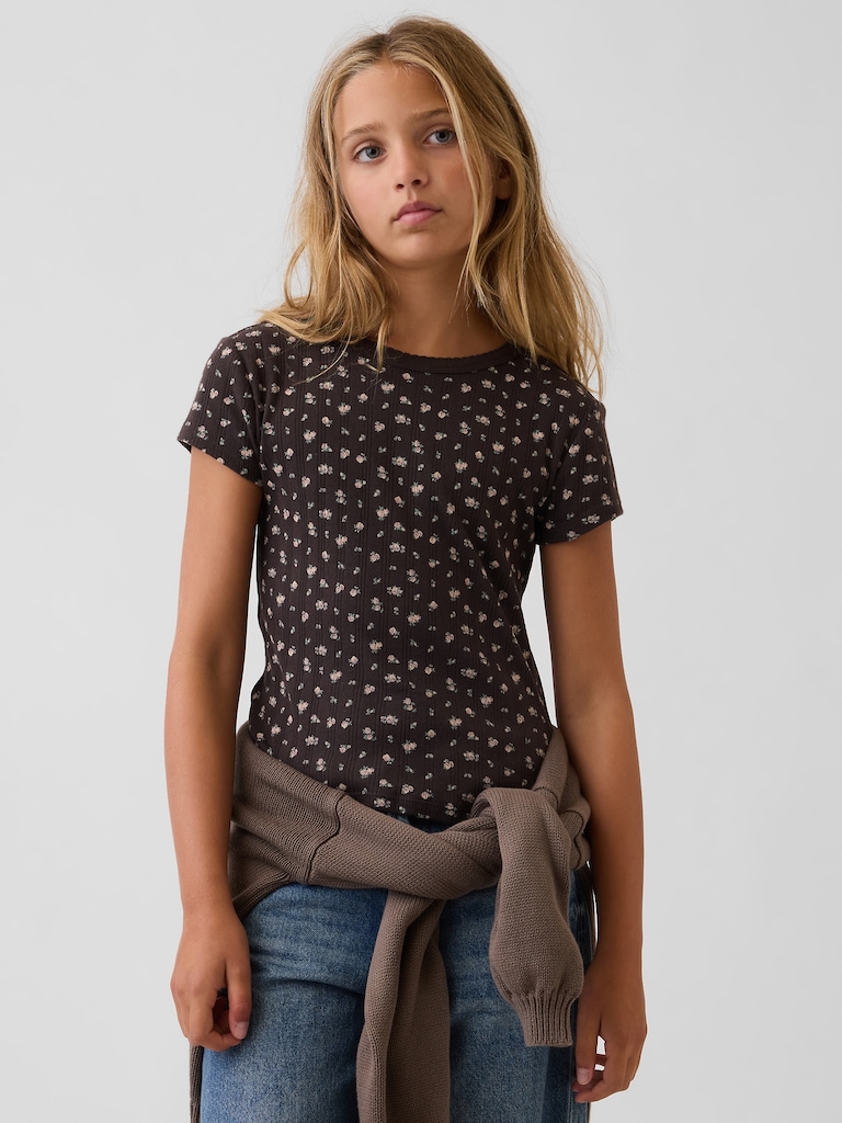 Kids Pointelle T-Shirt