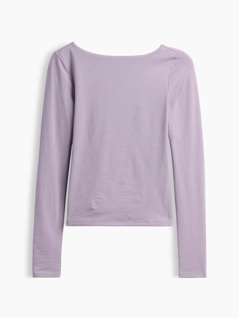 CloseKnit Jersey Scoop-Back T-Shirt