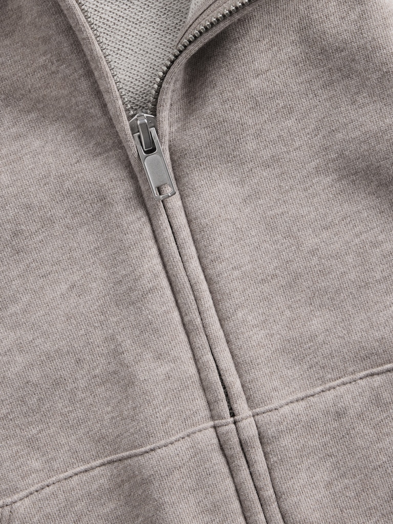 VintageSoft Terry Oversized Wedge Zip Hoodie